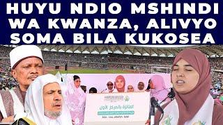 AMINA KUTOKA ALGERIA AWABURUZA MABINTI 11 AIBUKA MSHINDI WA 1 KATIKA MASHINDANO YA DUNIA YA QUR'AN