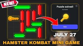 JULY 27 HAMSTER KOMBAT MINI GAME TODAY!