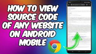 How To View Source Code Of Any Website On Android Mobile | Google Chrome