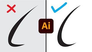 How to make perfect curved swoosh in Illustrator