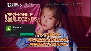 cara membuat script loading screen mobile legends video sendiri [Mudah pake Aplikasi ZarArchiver]