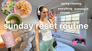 my sunday reset routine  clean with me + get productive!