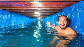 We Made Secret Tunnel Swimming Pool - Underground