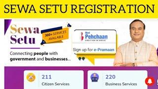 how to register seva setu portal//how to register seva setu assam 2023//2024