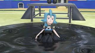 QUICKSAND ANIMATION : Pokemon II Clair stuck and sinking in a quicksand pit  (made with blender)