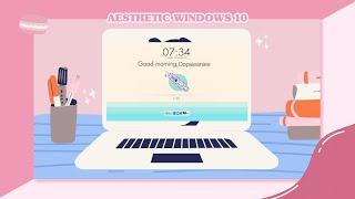 HOW TO MAKE YOUR WINDOWS 10 AESTHETIC pt. 1 | how to have an aesthetic laptop *home screen*