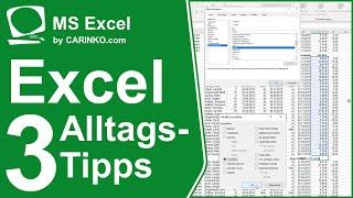 3 MS Excel Alltagstipps - carinko.com