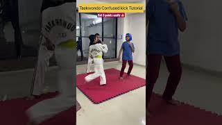 Taekwondo fight Confused kick get 3 points easily tutorial 