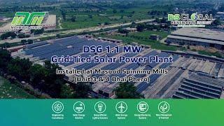 1.1 MW Solar Powerplant Installed by DS Global at Tritex (Masood Spinning Mills Unit 3,4) Bhai Phero