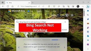 Fix Bing Search Not Working In Microsoft Edge