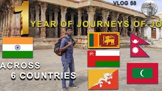 ACROSS INDIA OMAN NEPAL BHUTAN MALDIVES SRILANKA|ONE YEAR OF JOURNEYS OF JO|MALAYALAM TRAVEL VLOG|58