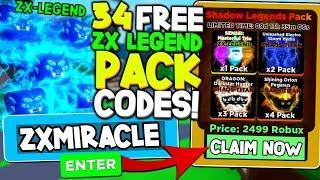 ALL 34 ZX LEGEND PET PACK CODES IN NINJA LEGENDS! *SUPER OP* Roblox