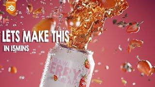 lets make a beverage commercial in blender
