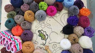 Punch Needle Yarn for beginners, cheap alternatives from craft stores