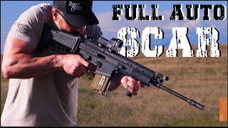 Full Auto SCAR 17 blasts Ballistic Dummy in SLOW MOTION!