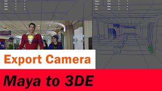 How to use Maya Camera in 3dEqualizer | Export Camera to 3DE