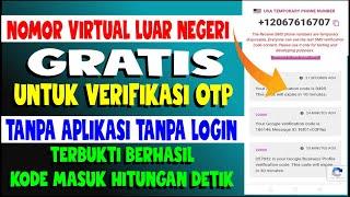 Cara Buat Nomor Virtual Luar Negeri Untuk Verifikasi OTP Tanpa Aplikasi Tanpa Login Gratis