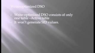 Difference between Standard DSO, Write Oprtimized DSO and Direct Update in sap bi