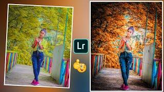 Lightroom moody orange effect photo editing tutorial | lightroom background colour change preset