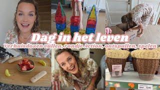 VERHUISDOZEN VULLEN, RONDJE ACTION, MAGNETISCHE BLOKKEN & MAGISCH BAD| Dag in het leven | ZegmaarFem