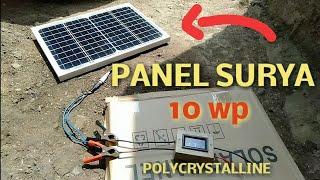 REVIEW panel Surya 10 WP polycrystalline ST SOLAR