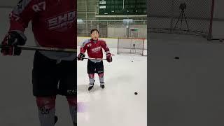 [63mph] 11y/o Hockey Boy's Hardest Slap Shots - Skills Competition