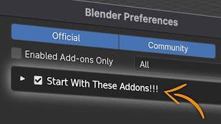 Install These 10 FREE ADDONS Before Starting With Blender