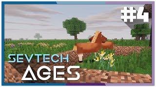 Ура Кровать и лошади с яблоками - SevTech Ages - Выживание с модами в майнкрафте - 4 СЕРИЯ