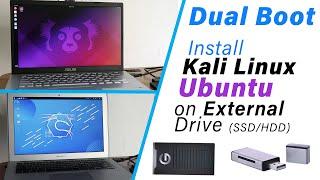 Install Kali Linux & Ubuntu on External Drive [Hindi]