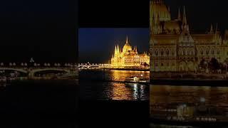 Budapest : nightwalk Buda Castle, Danube River ️️#trending #explore #nature #love #viral #sunset