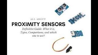 Types of Proximity Sensor (inductive,  capacitive,  ultrasonic ) // Learning Sensor in IOT.