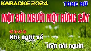 Một Đời Người Một Rừng Cây Karaoke Tone Nữ - Beat Chuẩn || Minh Điệp Organ