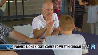 Former Lions kicker Jason Hanson comes to West Michigan