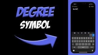 How To Type the Degree Symbol on iPhone and iPad | Where To Find The Degrees Symbol on iOS 14