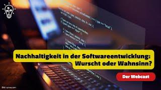 SEQIS: Nachhaltigkeit in der Softwareentwicklung | Ten more things Webinar