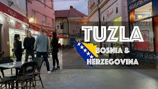 Tuzla Walking Tour - Bosnia & Herzegovina  [4k 60fps] City Center & Streets