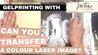 Can You Transfer Colour Laser Photos on the Gelplate?