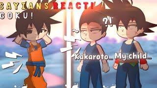 Past Sayians React To Goku || Dbz-dbs React || Gacha vid