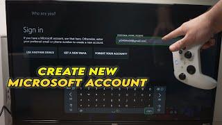 Xbox Series X/S: How to Create & Add New Microsoft Account