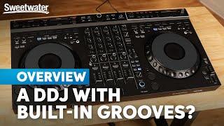 AlphaTheta DDJ-GRV6 4-channel DJ Controller with Groove Circuit Overview