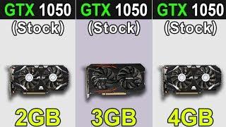 GTX 1050 (2GB) VS. GTX 1050 (3GB) VS. GTX 1050 Ti (4GB) | New Games Benchmarks