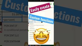 Google Sheets - Easy Custom Functions #googlesheets #spreadsheet