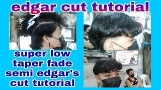 EDGAR CUT TUTORIAL super low taper fade semi EDGAR'S CUT Noli Omigan