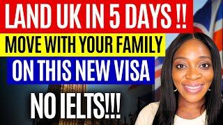 BREKAING NEWS! Move to UK in 5 DAYS WITHOUT IELTS | EASIEST VISA TO UK WITH FAMILY