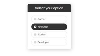 Custom Radio Button HTML & CSS