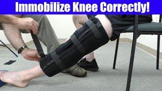 Correct Way to Fit a Knee Immobilizer