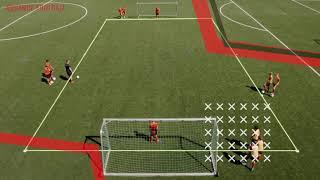 Umschalten trainieren | Übung | Spielform für das Fußballtraining (Einlaufen) | D-Jugend