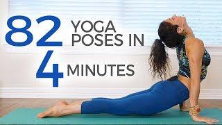 82 Yoga Poses in 4 Minutes  30 Days of Yoga with Jess - Weight Loss, Flexibility, Anxiety Relief
