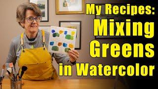 Mix Beautiful Greens in Watercolor | 42 Recipes!