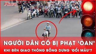 Đèn tín hiệu giao thông đang xanh ‘bất thình lình’ chuyển màu, người dân vượt qua có bị phạt?